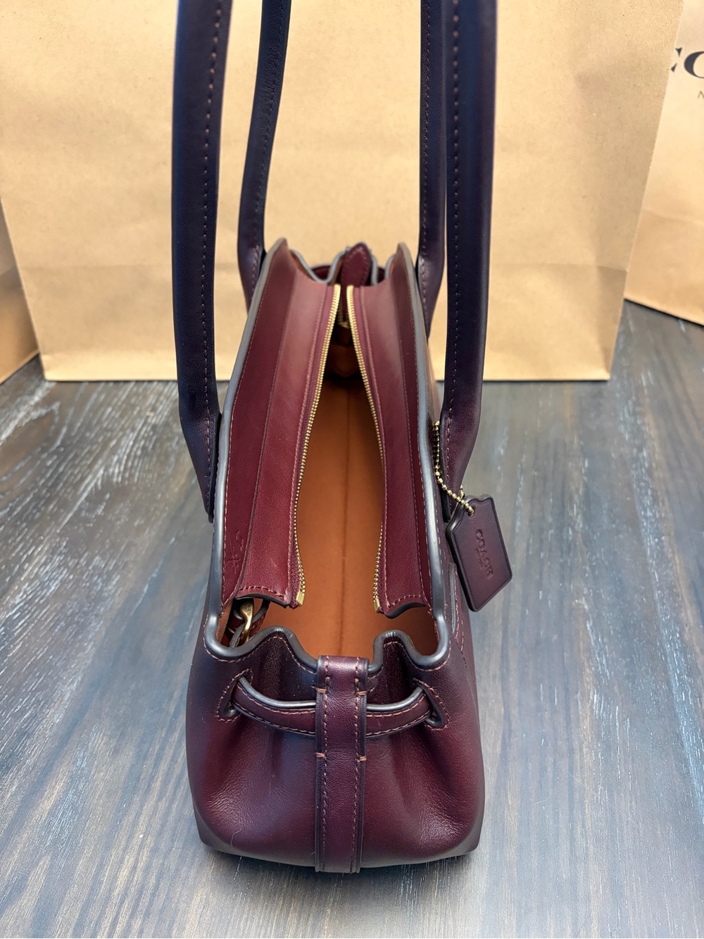 Coach Empire 34 Merlot - Picture 4 of 10